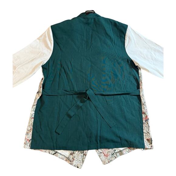 RARE Vintage 90's Nu Venture Floral Vest and Blouse - Picture 5 of 9